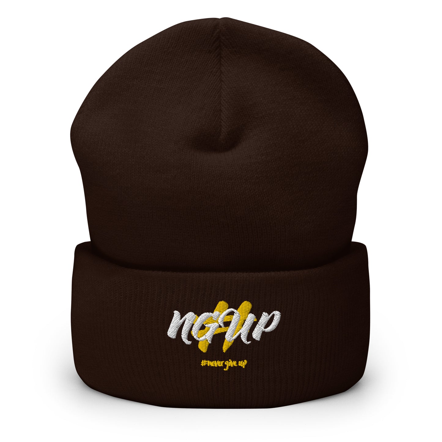 Bonnet "NEVER GIVE UP"